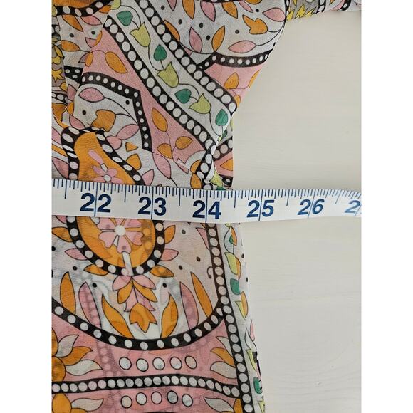 Anthropologie Sheer Tie Front Crop Kimono, One Size - Picture 9 of 10